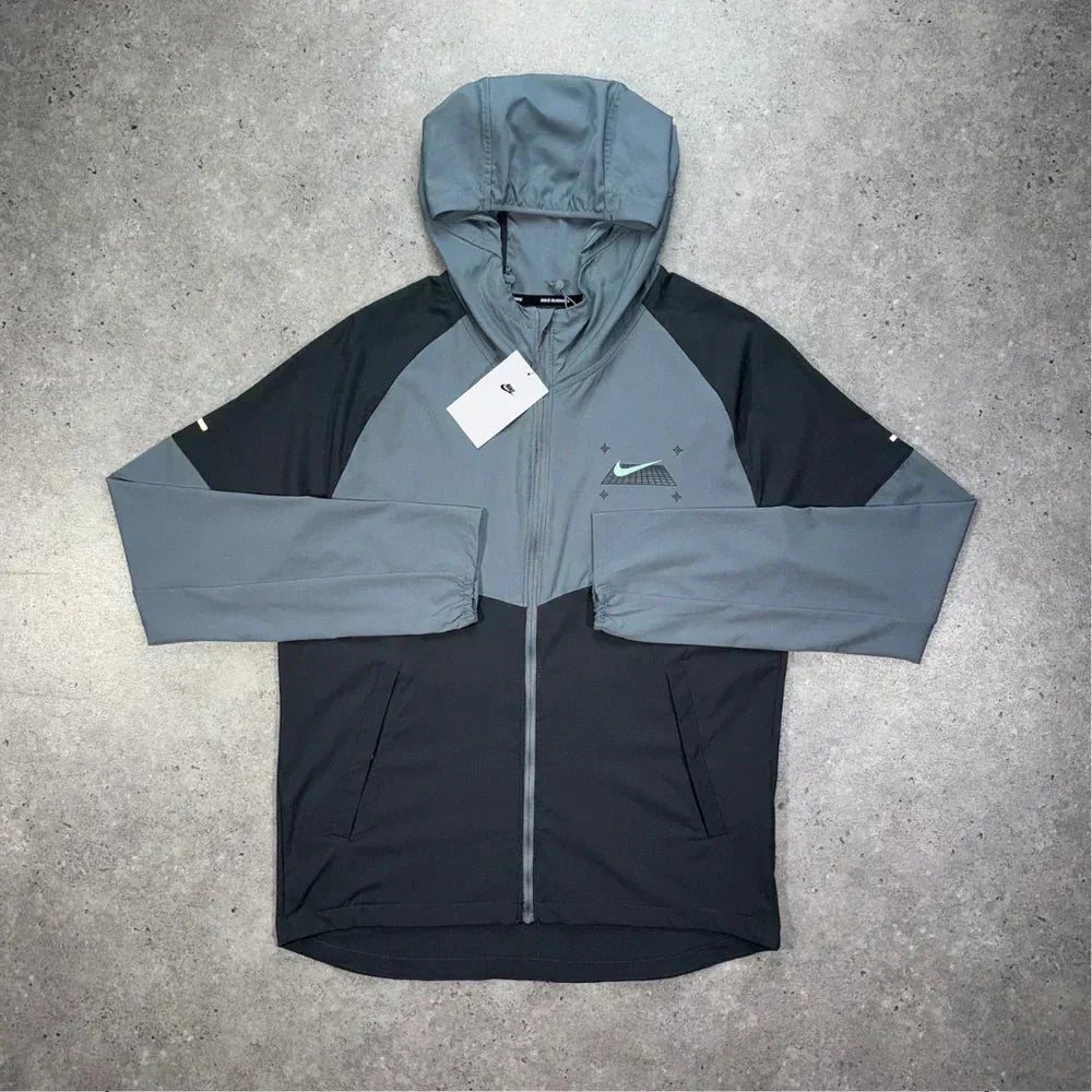 grey & black jacket
