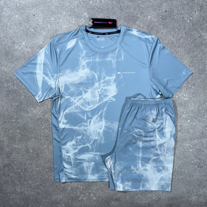 blue short set