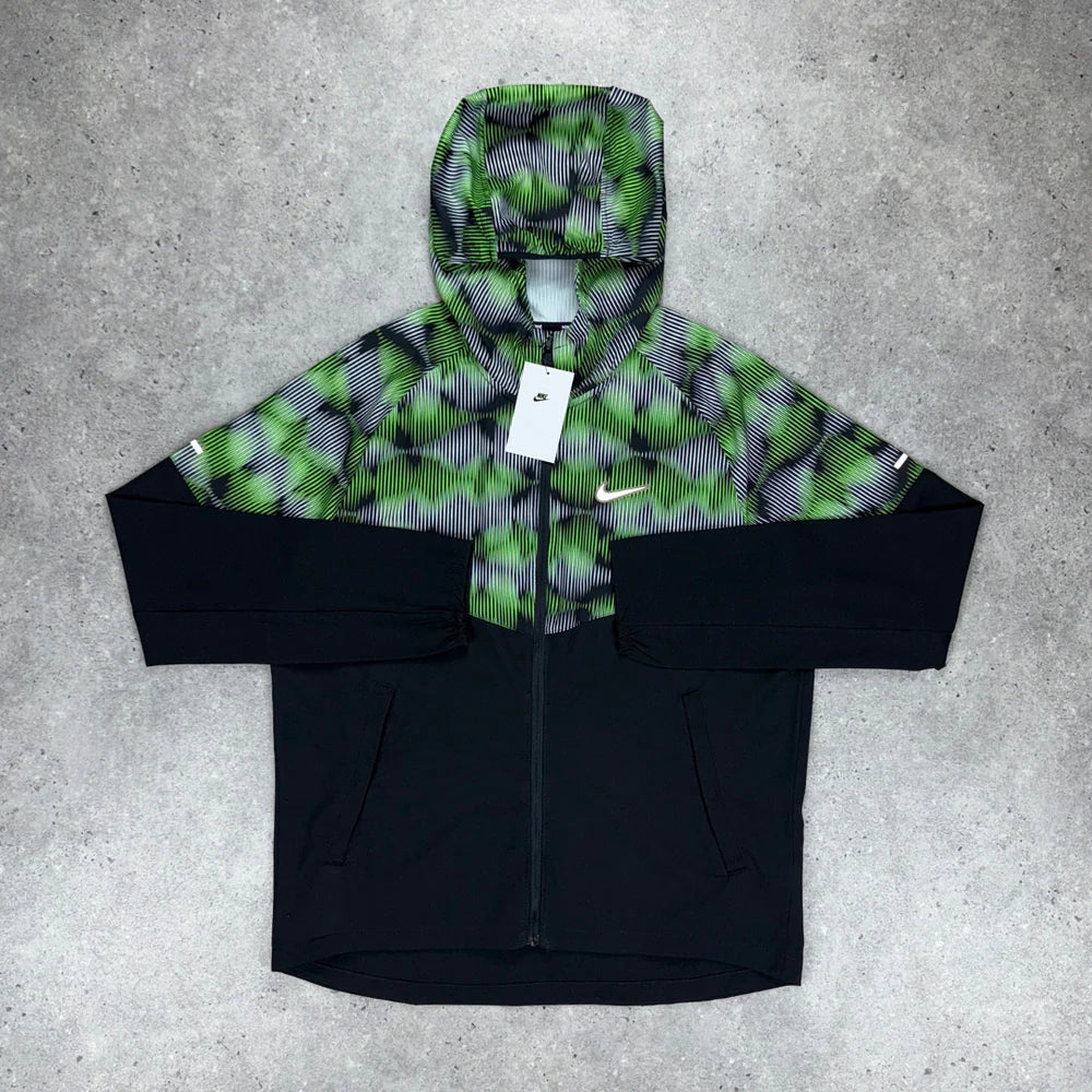 green jacket