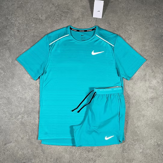 blue short set