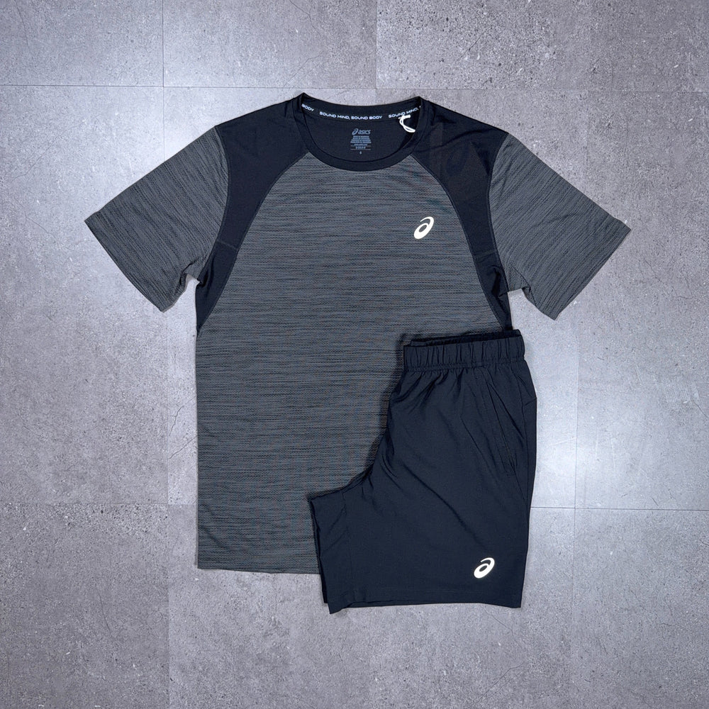 grey short set