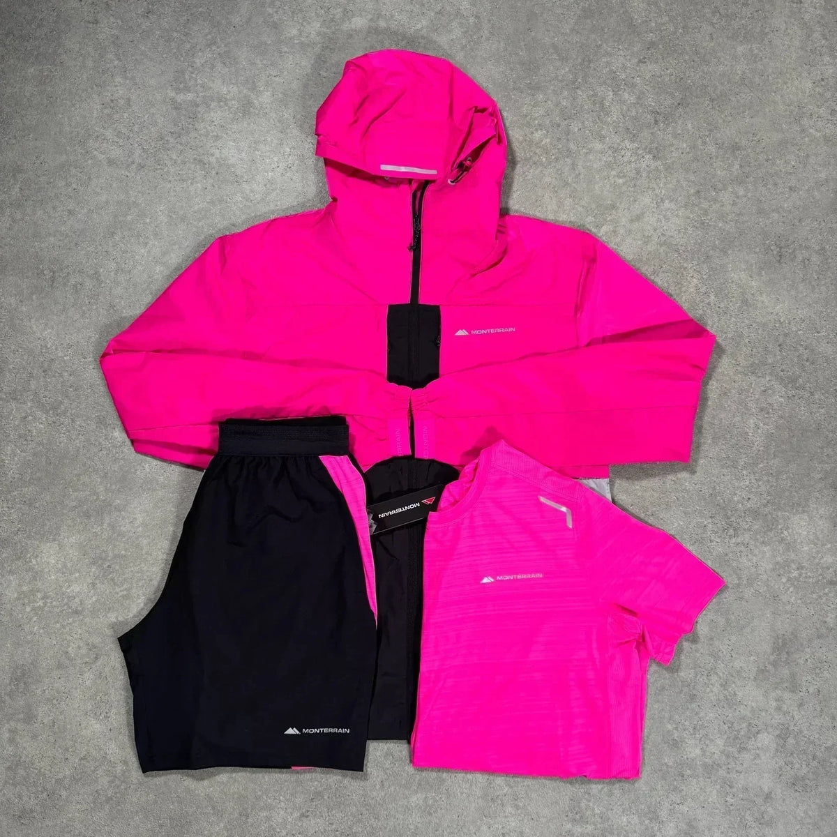 pink jacket & shorts set