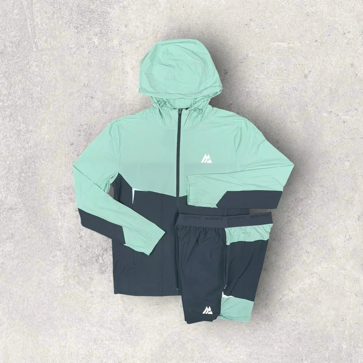 mint jacket & shorts set