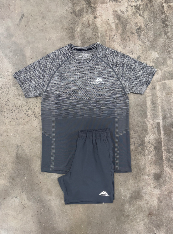grey short set