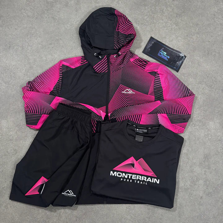 pink jacket & shorts set