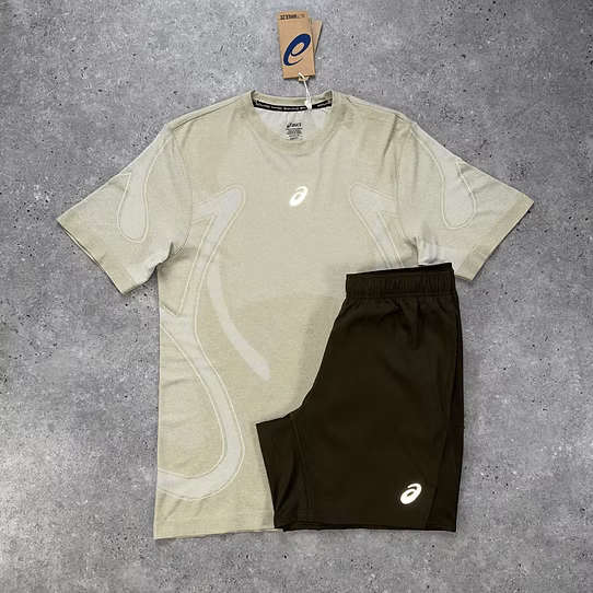 cream short set