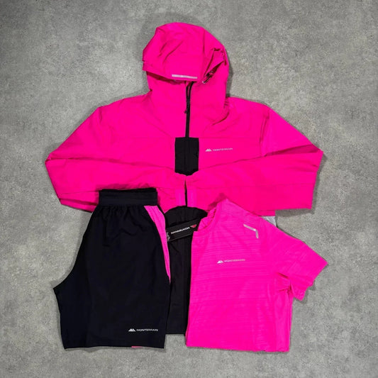 Pink Jacket & Shorts Set