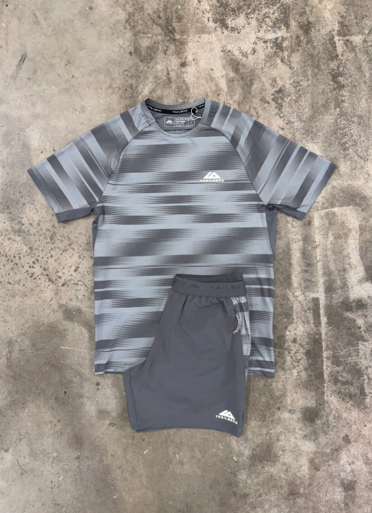 grey short set