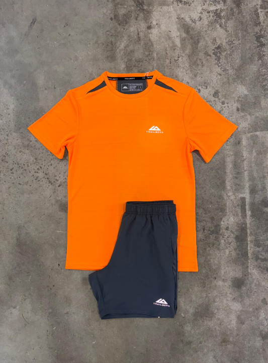 Orange & Black Short Set