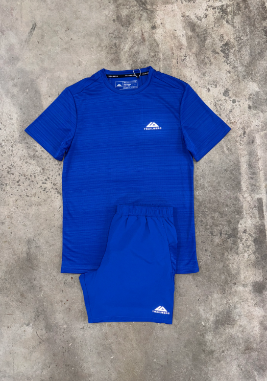 blue short set